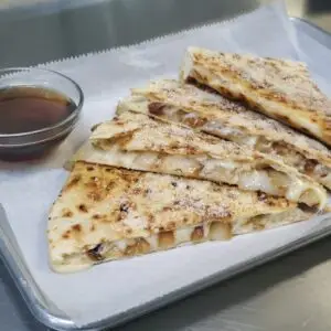 French onion quesadilla